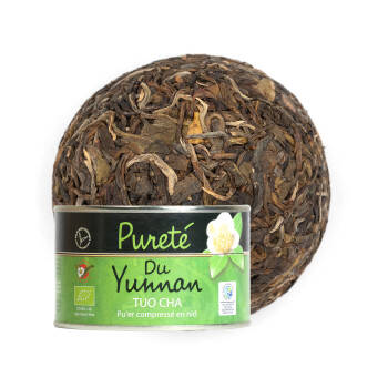 Thé pu'er compressé bio - Pureté du Yunnan