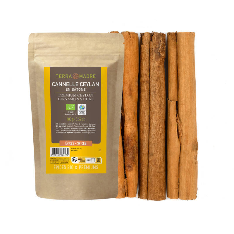 Cannelle de Ceylan bio en bâtons
