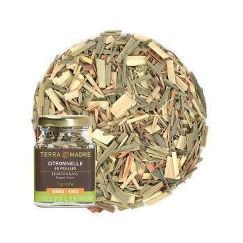 Organic lemongrass leaves