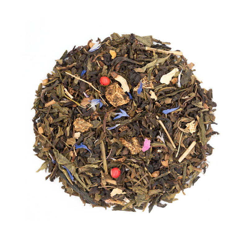 Flavoured green tea with pineapple and tulsi - Holy pineapple!