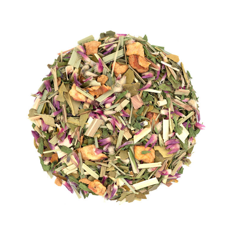 Stimulating and draining herbal tea with mate - Vitality