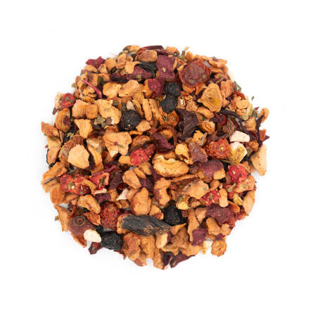 Organic fruit tea with strawberry and vanilla - Children's herbal tea Organic fruit tea with strawberry and vanilla - Children's herbal tea