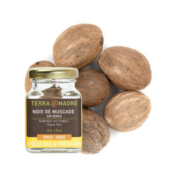Noix de muscade entières bio