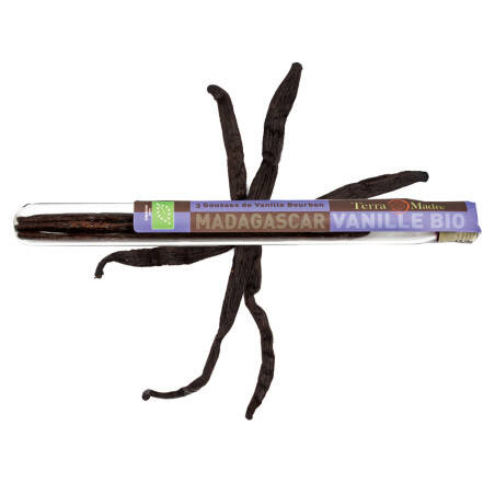 Vanille Bourbon de Madagascar bio - 3 gousses Vanille Bourbon de Madagascar bio - 3 gousses