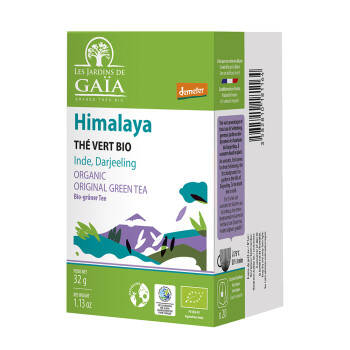 Infusettes thé vert bio d'Inde, Darjeeling - Himalaya