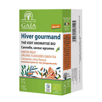 Organic cinnamon citrus green tea infusettes - Hiver gourmand