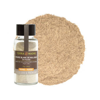 Organic Malabar white pepper powder