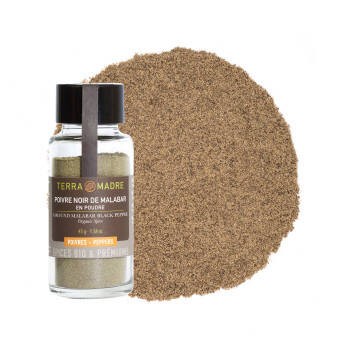 Poivre noir de Malabar en poudre bio