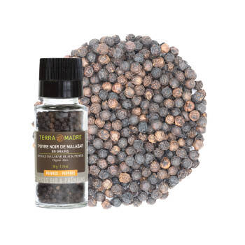 Poivre noir de Malabar en grains bio