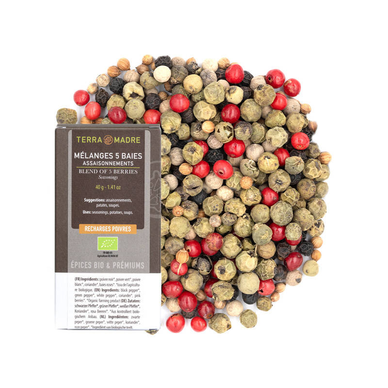 Organic pepper blend 5 berries