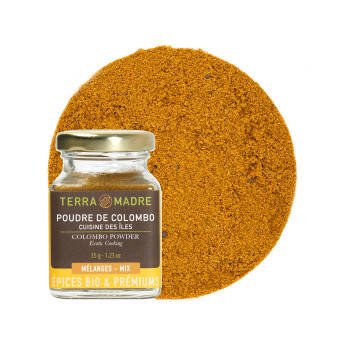 Poudre de Colombo bio pour la cuisine des îles