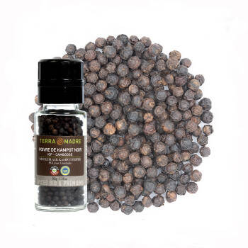 Poivre de Kampot noir en grains bio et IGP