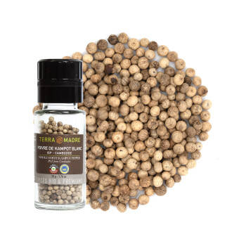 Poivre de Kampot blanc en grains bio et IGP