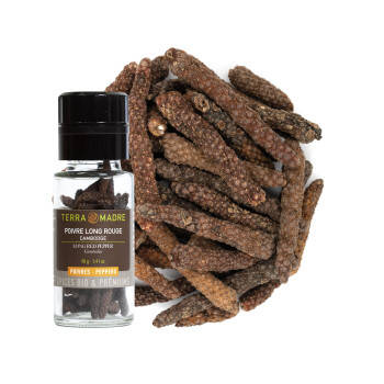 Organic red long pepper from Cambodia