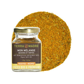 Mélange d'épices bio pour quiches & tartes salées