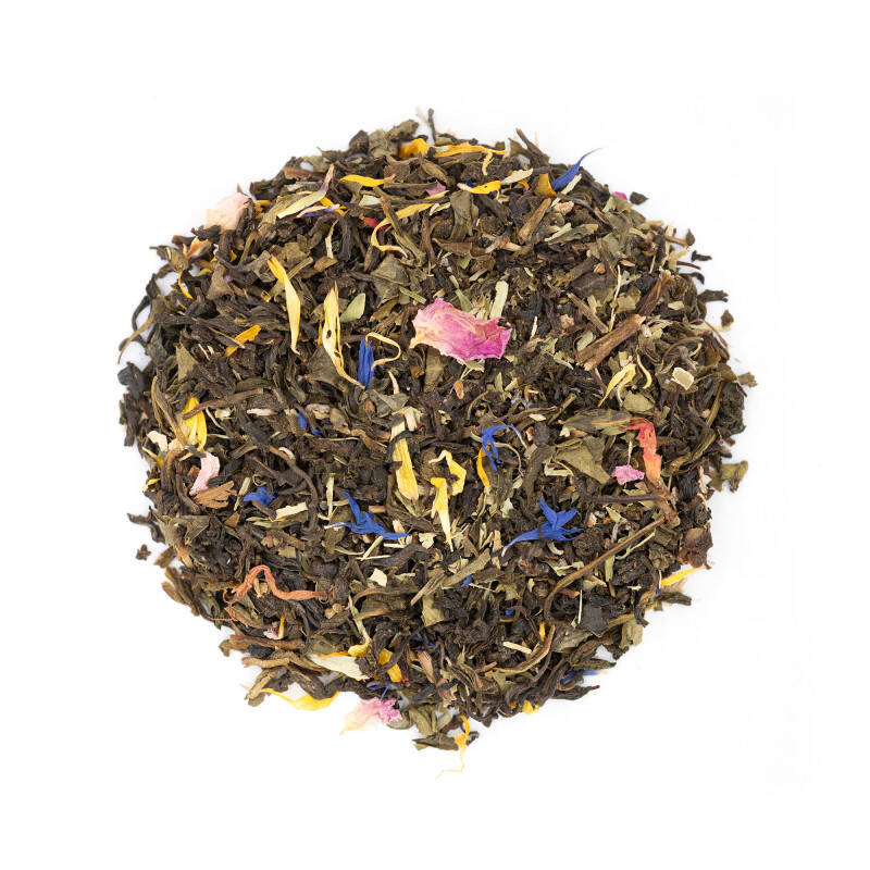 Green tea with cardamom and flowers - Bollywood flush