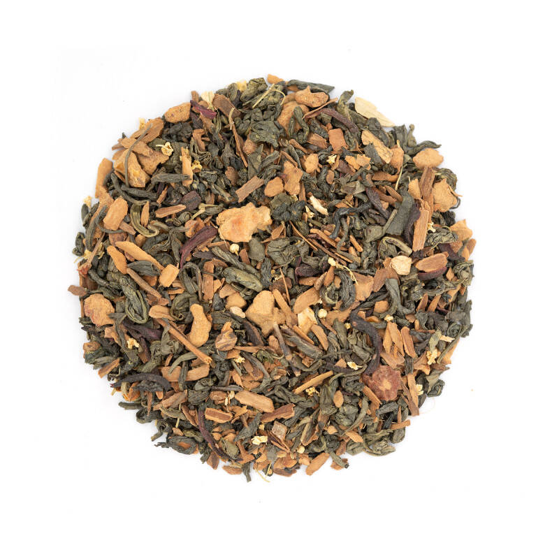 Thé vert aux épices masala et à l'hibiscus - Esprit d'hiver