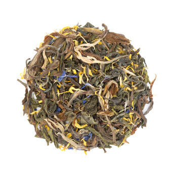 Green tea with bergamot and vanilla flavours - The flute player
