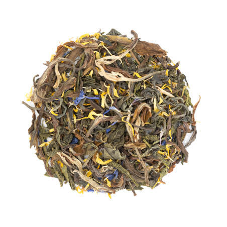 Green tea with bergamot and vanilla flavours - The flute player Green tea with bergamot and vanilla flavours - The flute player