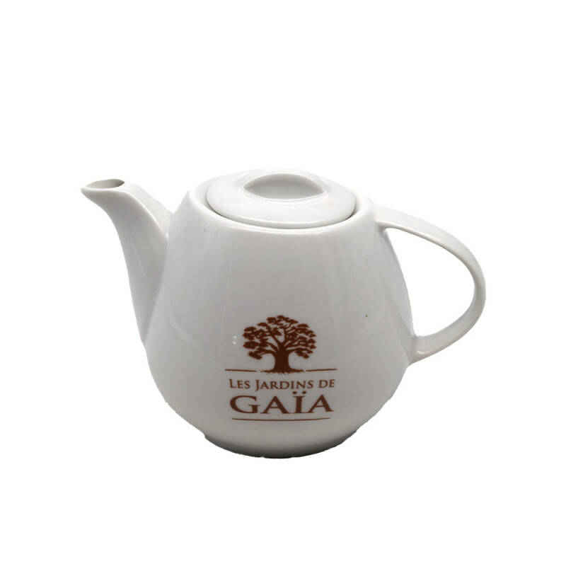 White porcelain Gaïa teapot - 45 cl