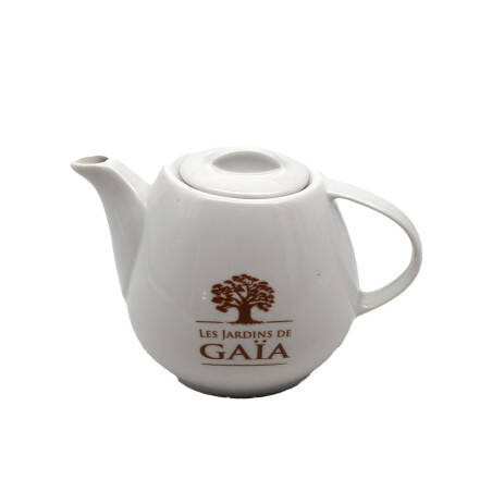 White porcelain Gaïa teapot - 45 cl