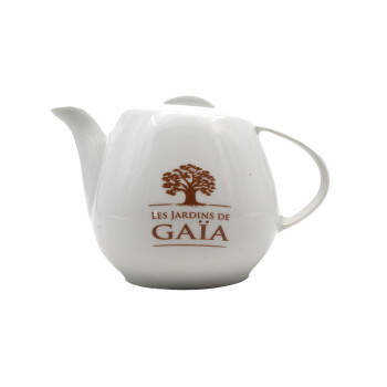 Théière Boule Gaïa en porcelaine blanche - 45 cl