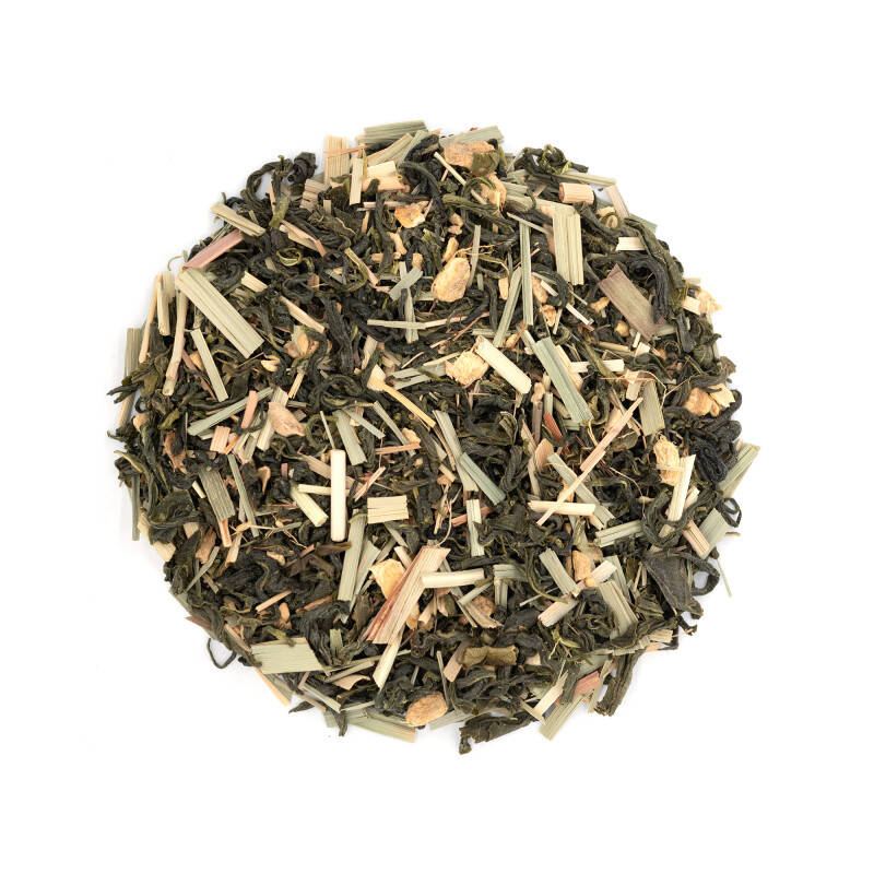 Korean green tea with ginger and lemongrass - Lemon Ginger Green Tea