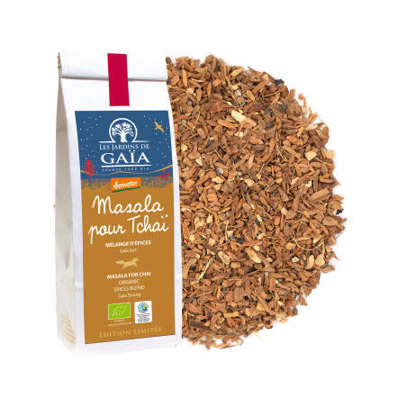Mélange d'épices Masala pour Tchaï bio - Gaïa Fort Mélange d'épices Masala pour Tchaï bio - Gaïa Fort