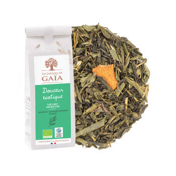 Mango, passion fruit & lemon flavoured green tea - Mambo Mango