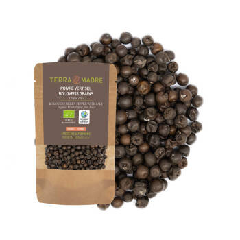 Poivre vert sel Bolovens bio