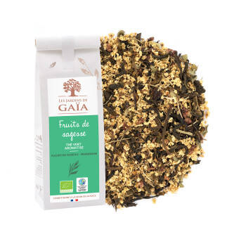 Organic green tea with elderflowers and raspberry - Fruits of Wisdom