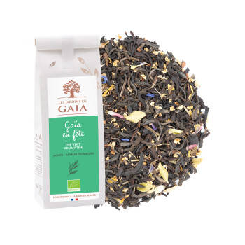 Blend of organic teas with jasmine and raspberry - Celebrate Gaïa