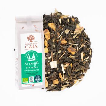 Thé vert bio transporté à la voile - Le souffle des mers