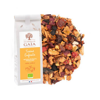 Organic fruit tea with strawberry and vanilla - Children's herbal tea