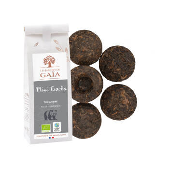 Organic compressed pu'er dark tea - Mini Tuocha