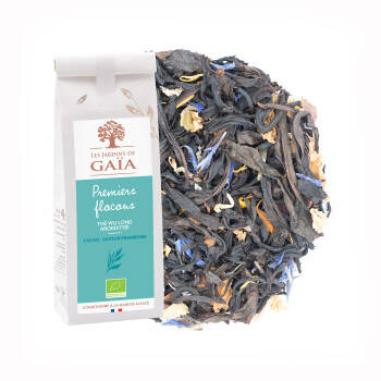 Flavoured wulong tea with cocoa and raspberry - First snowflakes