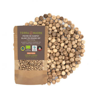 Poivre de Kampot blanc en grains bio et IGP