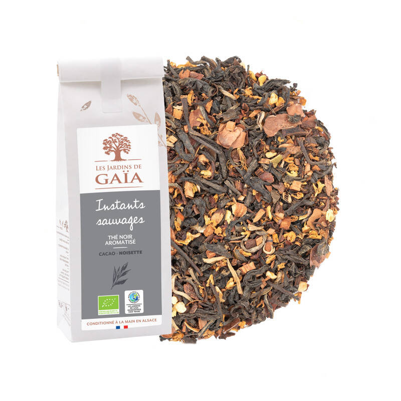 Cocoa and hazelnut flavoured black tea - Wild moments
