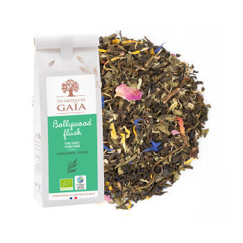 Green tea with cardamom and flowers - Bollywood flush