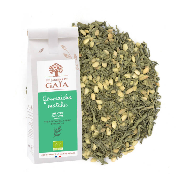 Green tea with roasted rice and matcha - South Korean Genmaicha