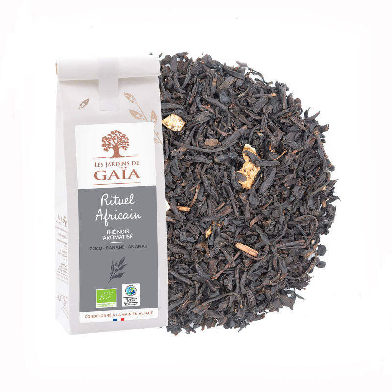 Thé noir fruité noix de coco, banane et ananas - Rituel Africain