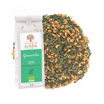 Thé vert au riz grillé - 玄米茶 - Genmaicha