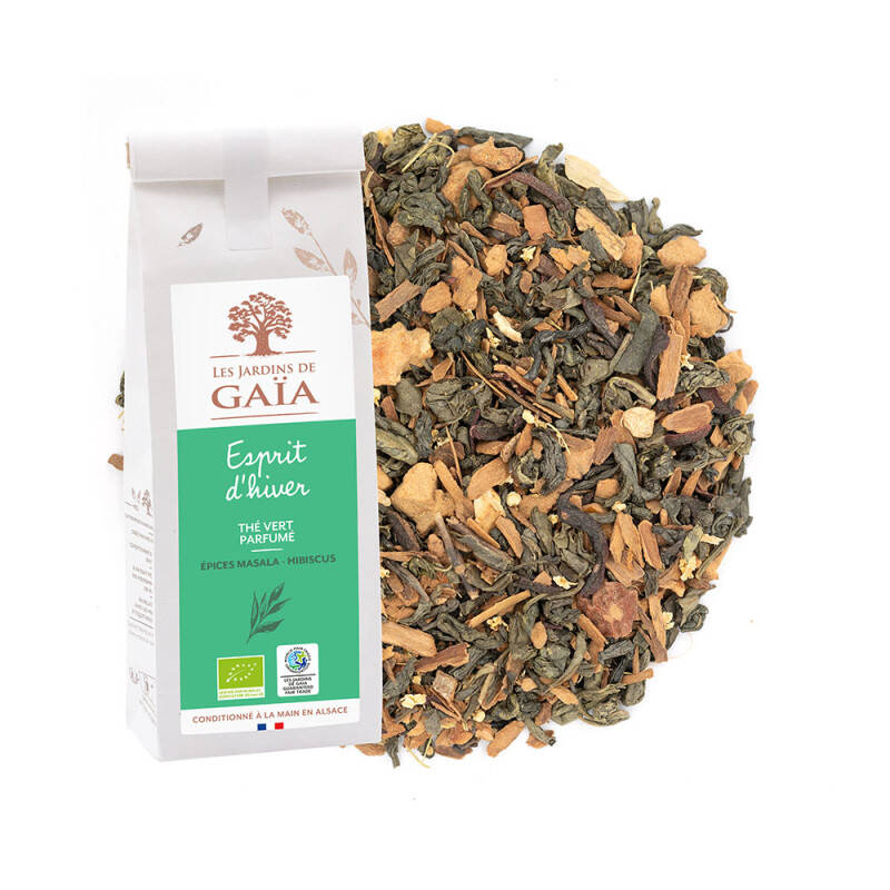 Green tea with masala spices and hibiscus - Spirit of Winter