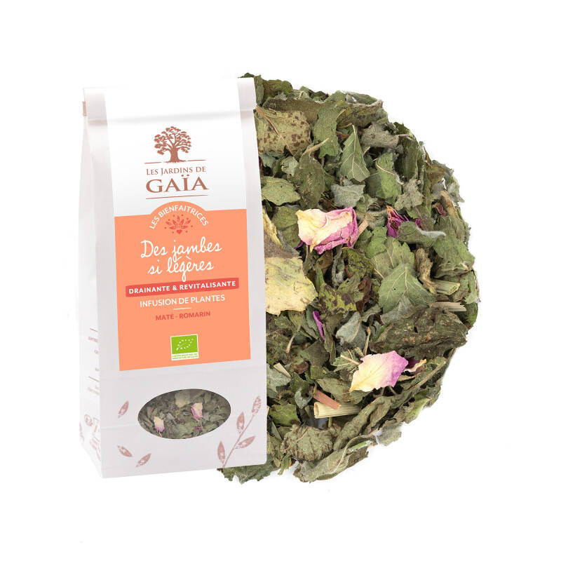 Tisane de plantes drainante et revitalisante - Des jambes si légères