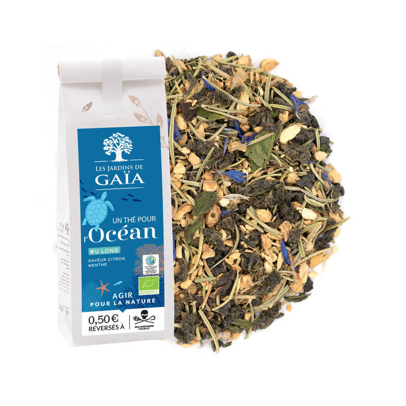 Organic oolong tea with lemon and mint - A Tea for the ocean