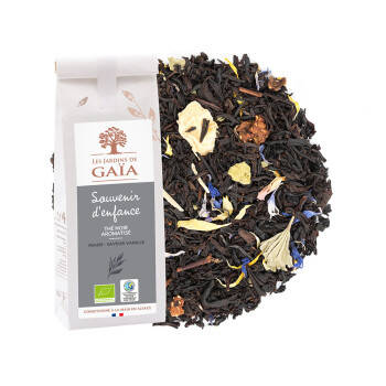 Organic strawberry and vanilla flavoured black tea - Fairy delight