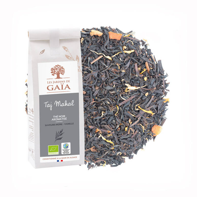 Thé noir aux saveurs mûre et vanille - Taj Mahal
