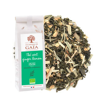 Thé vert au gingembre et à la citronnelle - Thé vert ginger lemon