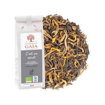 Dark tea with hazelnut flavour - It's a secret...