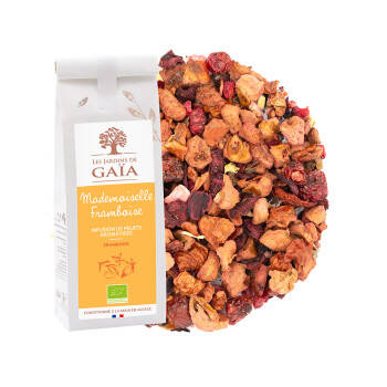 Tisane de fruits bio à la framboise - Mademoiselle framboise